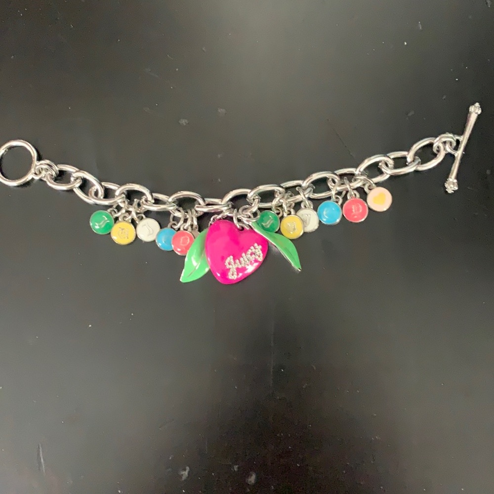 Silver-tone Juicy Couture Charm Bracelet
